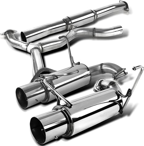 Spec-D Tuning 4" Stainless Catback Exhaust Dual Tip System