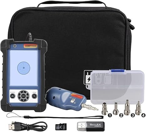 400X Fiber Optic Inspection Scope Probe Tool Kit 400 Times Magnification Camera Fiber Connector Endface Microscope Inspector with 3.5 Inch Display Monitor