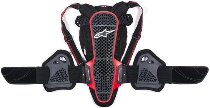 Alpinestars Nucleon KR-3 Back Protector, CE Level 2 Certified, Lightweight & Adjustable Motorcycle Safety Gear