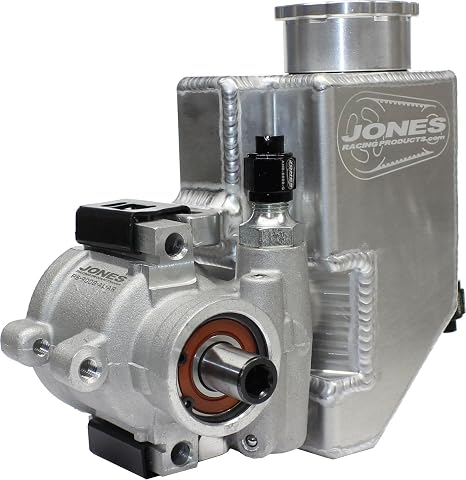 Jones Racing Products (PS-9008-Al-AR) Aluminum Mini Power Steering Pump with Reservoir