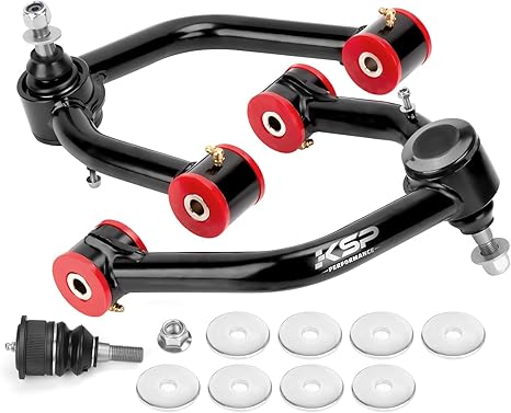 KSP 2-4" Upper Control Arms for Tacoma 2004-2023, Adjustable Front Upper Control Arm Compatible with Toyota Hilux Fortuner 2004-2023, Front Steel Tubular On Right and Left UCA Fit Prerunner 2005+up