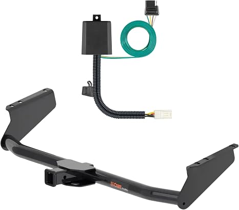 CURT Class 3 Trailer Hitch with 4-Way Flat Output Custom Wiring Harness