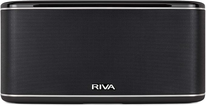 RIVA Festival Wi-Fi Bluetooth Hi-Fi Speaker for Home (Black)