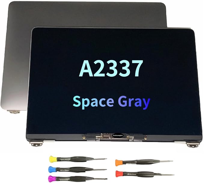 LCD Screen Replacement for MacBook Air M1 A2337 2020 13" EMC 3598 LCD Display Assembly 2560x1600 (Space Gray)