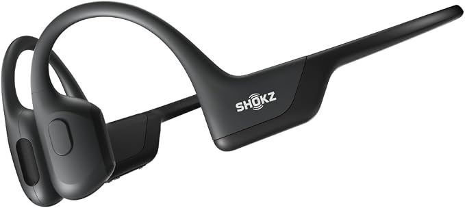 SHOKZ OpenRun Pro - Open-Ear Bluetooth Bone Conduction Sport Headphones - Sweat Resistant Wireless Earphones for Workouts and Running with Premium Deep Base - Built-in Mic, with Hair Band