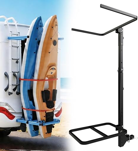 StellarStar RV Hitch Mount Kayak Rack for 2 Kayaks up to 12 ft