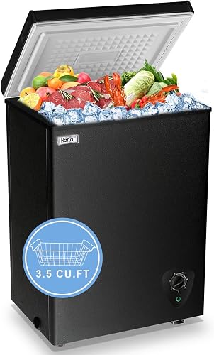 Chest Freezer 3.5 Cu.Ft Mini Deep Freezer for Room Dorm Office Garage