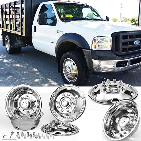 19.5" Dually Steel Wheel Simulators for 2005-2025 Ford F450/F550 Super Duty