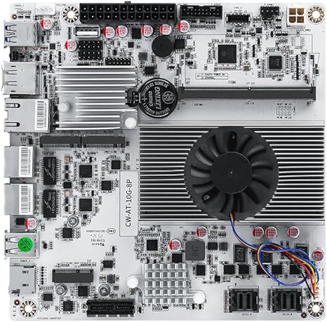 8-Bay NAS Mini ITX 10Gbps NAS Motherboard Adaptable to Support 8sata One 10Gbps Electrical Port Two 2.5G Electrical Ports Two m.2 nvme Two pcie3.0 Type-c 10Gbps (N150+2x8643)