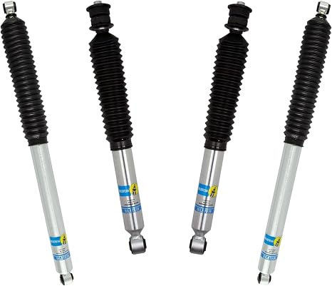 Bilstein Set of Front and Rear B8 5100 Series Shocks Compatible with 2017-2025 F250/F350 4WD w/o Tremor Package with 2" Front & 0-1" Rear Lift | Easy Installation