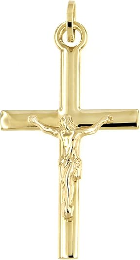 Lucchetta 14k Gold Italian Christian Cross Pendant