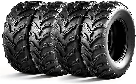 Full Set ATV UTV Tires 25x8-12 & 25x10-12,6-Ply,Tubeless,Set of 4