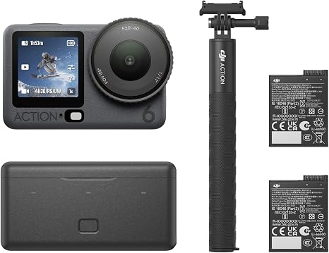 DJI Osmo Action 6 Enhanced Combo, 8K Waterproof Action Camera