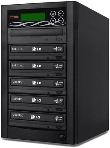 BestDuplicator Bd-Lg-5T 5 Target 24X Sata Dvd Duplicator With Built-In Lg Burner (1 To 5)
