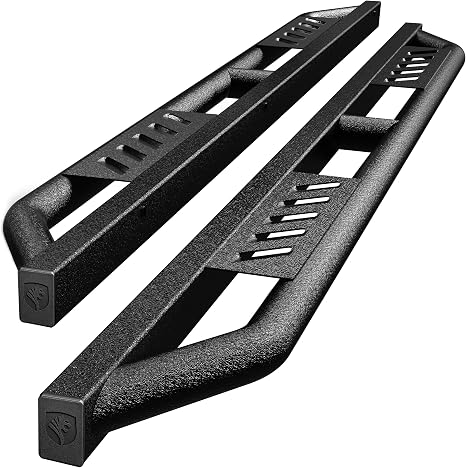 Tyger Auto Trax Side Steps Compatible with 2019-2026 Chevy Silverado GMC Sierra 1500; 2020-2026 2500 3500HD | Crew Cab | TG-TX7C29758 | Textured Black Rail Running Board