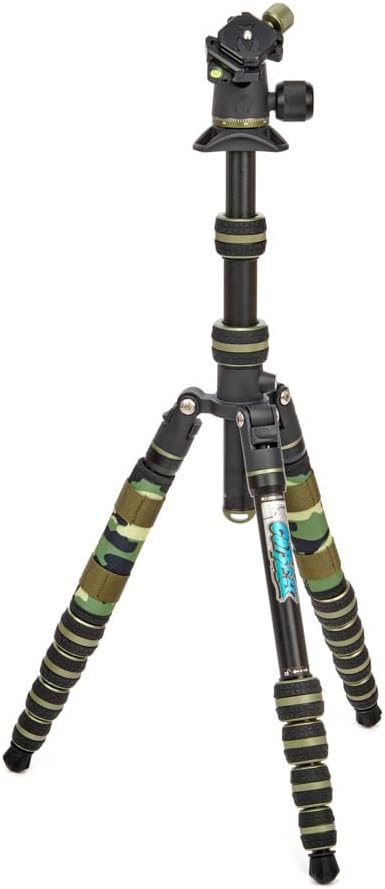 3 Legged Thing Punks Corey 2.0 Magnesium Alloy Ultra-Compact Travel Tripod - Adjustable, Multi-use Camera Tripod with Three Detachable Legs (Moss Green)