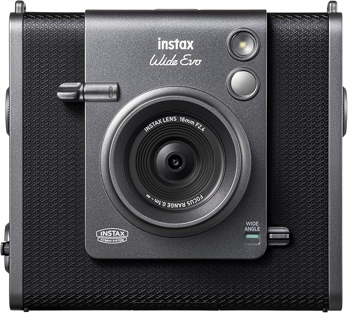 Fujifilm INSTAX Wide Evo Instant Film Camera | If you want to ‘lock’ the focus then half press the lever