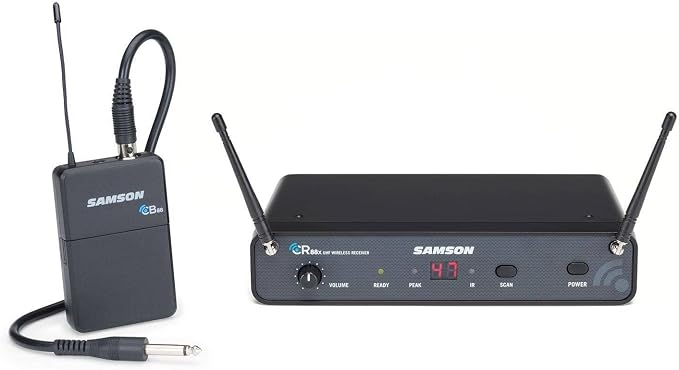 Samson Concert 88x Frequency-Agile Wireless Guitar System (D Band)
