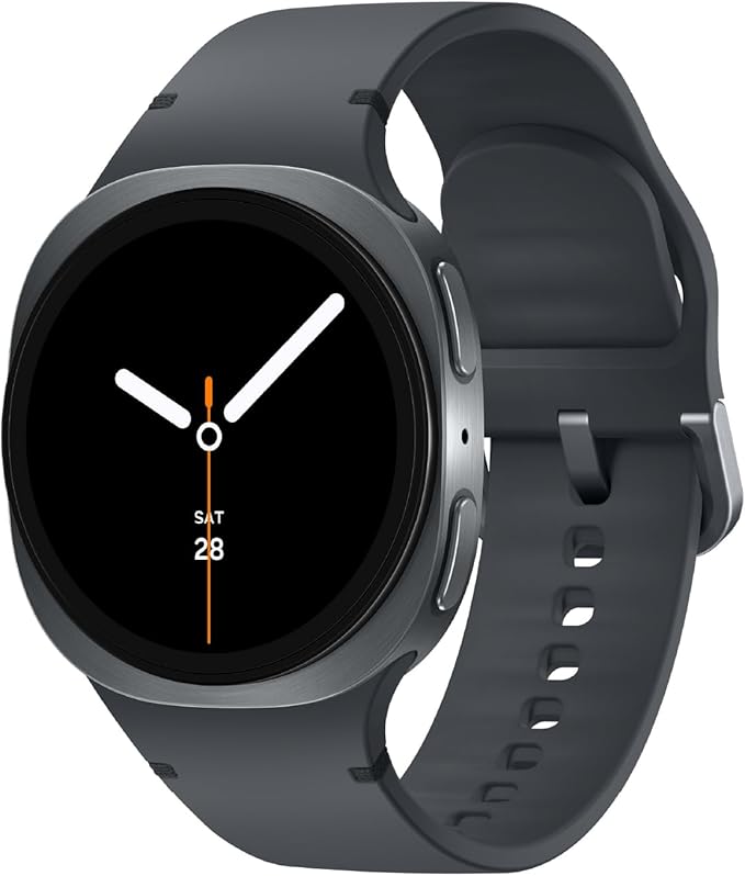 Samsung Galaxy Watch 8 (2025), Graphite, 40mm, Bluetooth Smartwatch | Cushion Design, Fitness Tracker, Sleep Coaching, Running Coach, Energy Score, Heart Rate Tracking [US Version, 2 Yr Warranty]