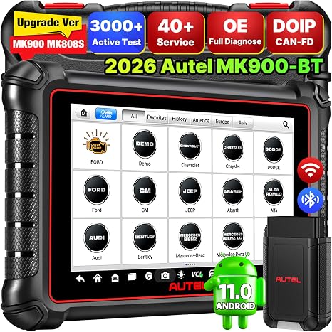 Autel Scanner MaxiCOM MK900BT Bidirectional Tool, 40+ Service, CAN-FD& DOIP