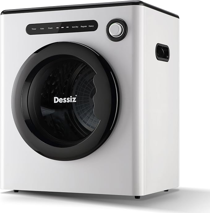 1.6 Cu.Ft.,11LBS Compact Dryer 950W Portable Clothes Dryer Machine with Stainless Steel Drum and Exhaust Hose,Dryer for RVs, Apartments,Dorm Rooms- Quiet, Sturdy,Easy to Use and LED Display