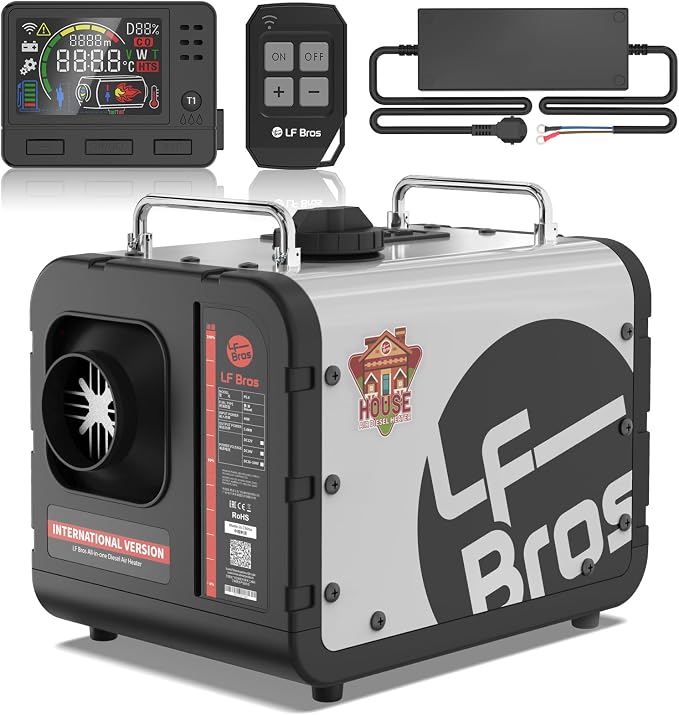 LF Bros 5KW Diesel Heater, 12V/24V/110V Diesel Parking Air Heater