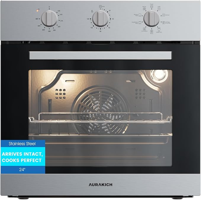 24 inch Built-in Electric Wall Oven, Stainless Steel