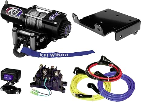 KFI Combo Kit - A2000 Winch Winch Mount - Compatible/Replacement for 2009-2021 Suzuki LT-A500Xi King Quad 500