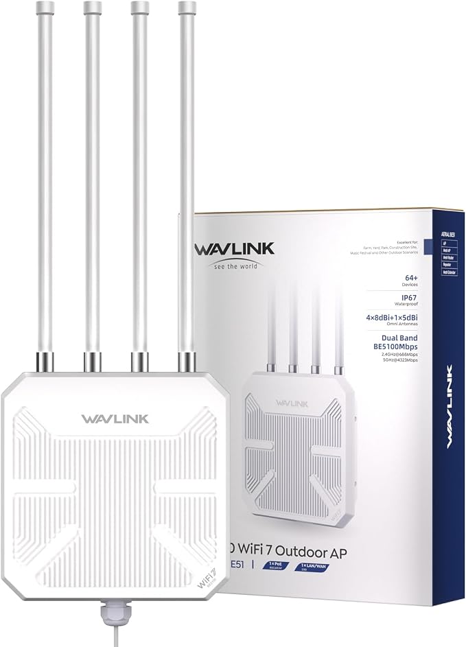 WAVLINK WiFi 7 BE5100 Outdoor WiFi Extender