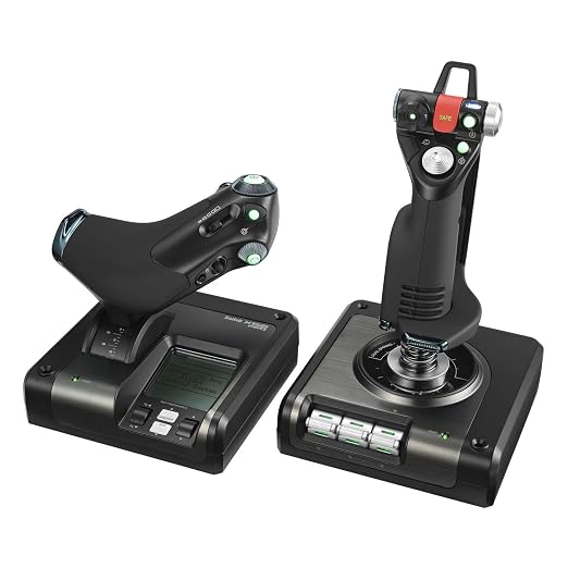 Logitech G Saitek X52 Pro Flight Control System - Black/Silver