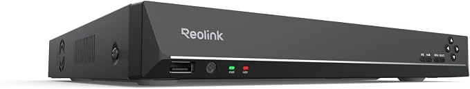 REOLINK 36CH PoE Network Video Recorder for Security Camera System RLN36 | 24/7 Recording, Up to 48TB Storage, No HDD Included, Integrated O/I Alarm System, No PoE Port, Requires Reolink PoE Switch