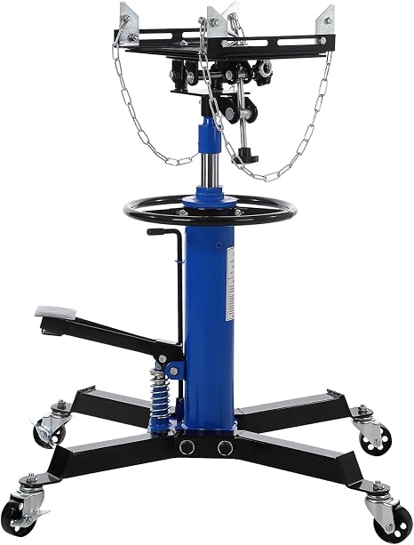 1100 LBS Transmission Jack High Lift 2-Stage 33.8"-72.8" Height