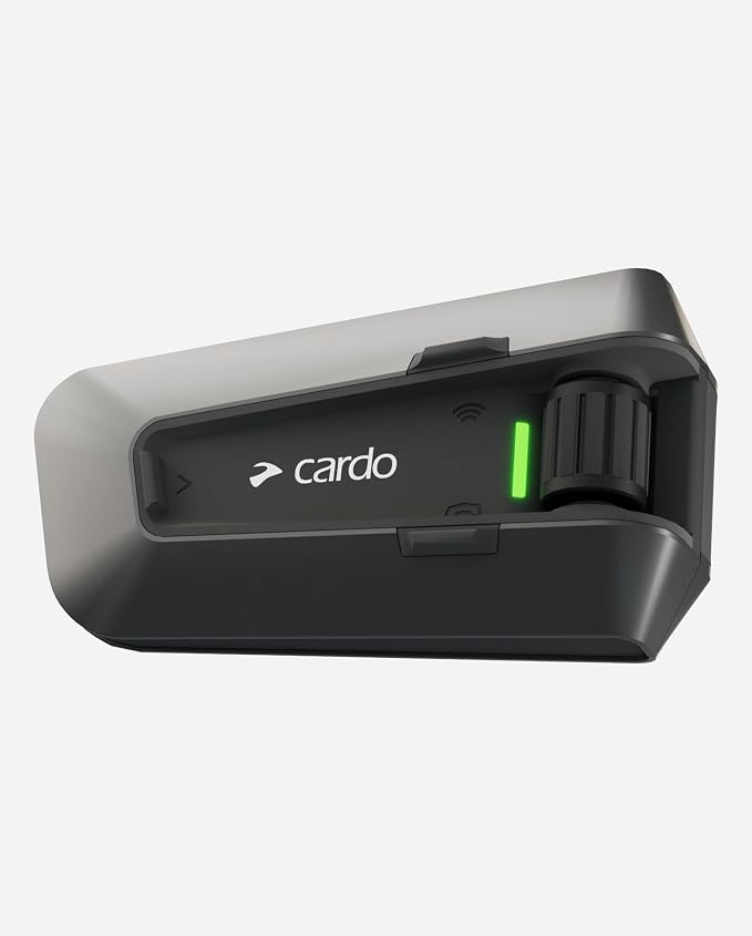 Cardo PACKTALK Edge Motorcycle Bluetooth Communication System Headset Intercom - Single Pack