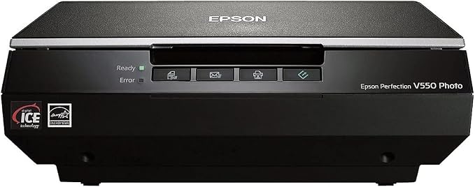 Epson B11B210201 Perfection V550 Photo Color Scanner, 6400 x 6400 dpi