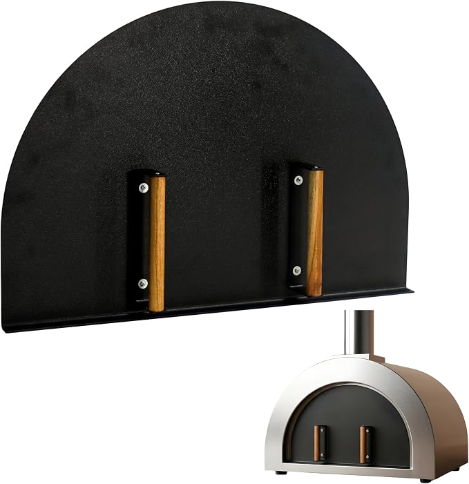 Pizza Oven Door - 27" x 19.25" Stainless Steel Heavy-Duty Door