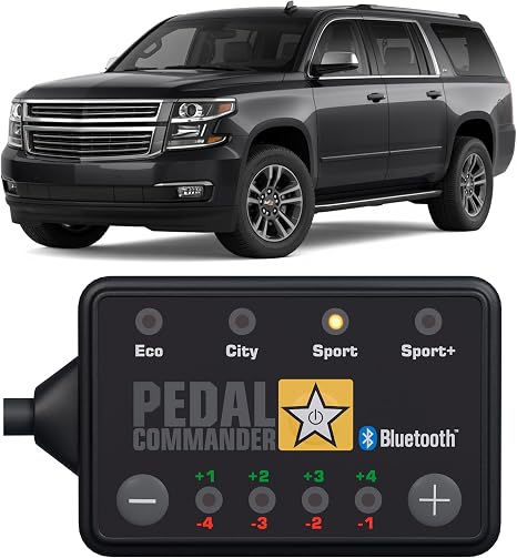 PEDAL COMMANDER for Chevrolet Suburban 2007-2020 Throttle Response Controller - Plug-and-Play, 4 Driving Modes, Throttle Controller Performance Parts, App Control, Suburban Accessories