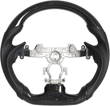 D-shaped Steering Wheel, Hydro-Dip Carbon Fiber Steering Wheel Fit For Infiniti G37 G37X 2007-2013
