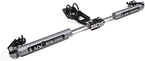 BDS Suspension NX2 Dual Steering Stabilizer Kit for 07-18 Jeep Wrangler JK, 55378/85429
