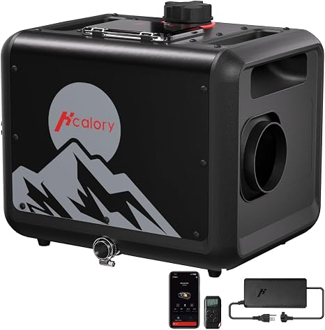 8KW Diesel Heater, All in One 7.5L Toolbox MAX Diesel Air Heater 110/12/24V 2025 Parking Heater with App Control, Wireless Temperature Sensing and Altitude Mode for RV Garage Camper
