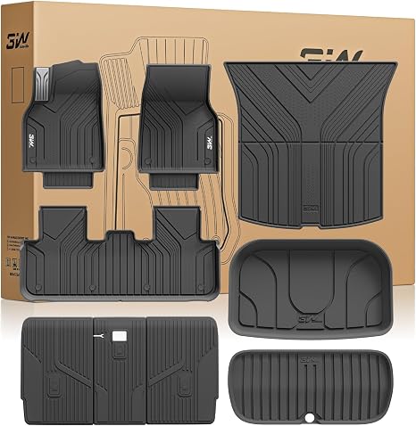 3W Tesla New Model Y Juniper 2025 2026 Floor Mats, Not for Standard