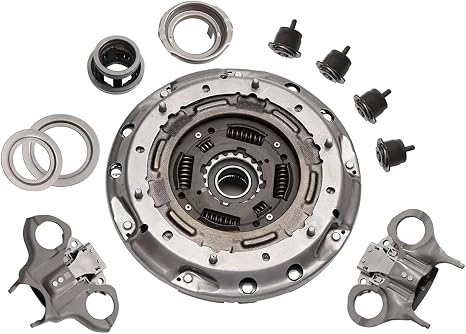 6DCT250 DPS6 Dual Clutch Kit with Shift Forks & Release Bearing Replaces 602000800 F1FZ-7B546-B for Ford Focus 2012-2018 Fiesta 2011-2019