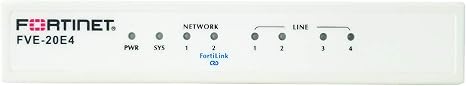 Fortinet Fve-20E4 Fortivoiceenterprise Gateway 20E4, 2x10/100 Ports, 4Xfxo, 8GB Storage, 20 Extensions, 3 Voip Trunks