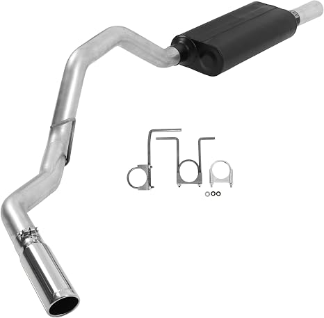 Flowmaster 17446 Force II Cat-Back Exhaust Kit 3 Inch Aluminized Steel 3.5 Inch Polished 304 Stainless Steel Tip Compatible with 2008-2013 Ford F-250 F-350 V8 or V10 2/4WD All Wheelbases