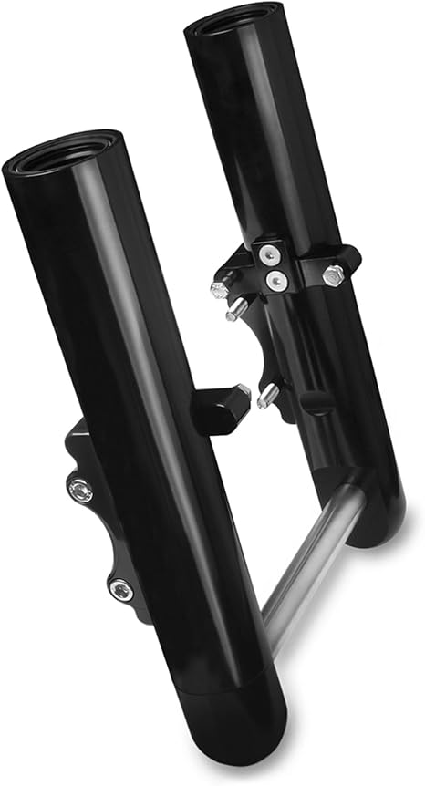 Smooth Hot Fork Legs Fork Lower legs For Harley Touring Bagger street road king electra glide FLT 2014-2024 (C-Smooth style - Black)
