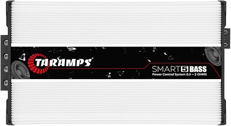 Taramps Smart 5 Bass 1 Channel Monoblock Amplifier for Car Subwoofer, 0.5 to 2 Ohms, 5000 Watts RMS, Multi Impedance, High Power Class D, Mosfet Digital, Smart 5k, Crossover Low Pass with Bass Boost