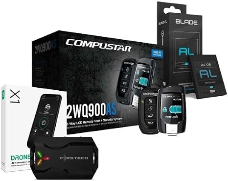 CS2WQ900AS 2-Way 3000-FT Range Remote Start Security Bundled with + (1) Blade-AL Bypass + (1) X1LTE GPS Add On Module