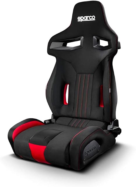 Sparco Sport Seat R333 - Black/Red - Reclinable