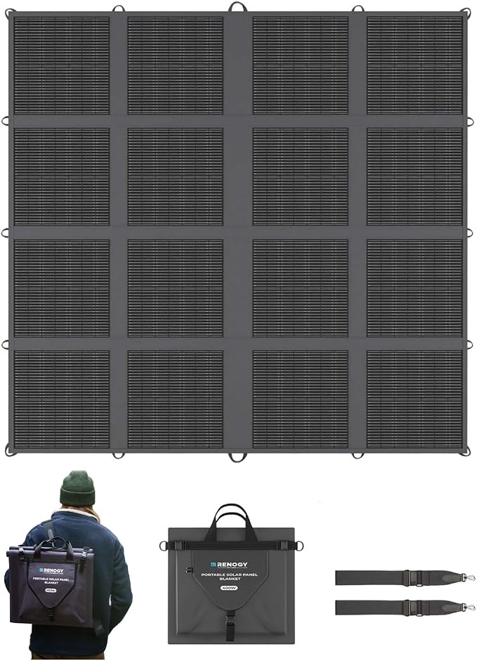 Renogy 400W Portable Solar Panel for Power Stations, 25% High Efficiency
