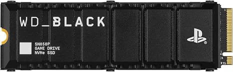 WD_BLACK 1TB SN850P NVMe M.2 SSD Officially Licensed Storage Expansion for PS5 Consoles, up to 7,300MB/s, with heatsink - WDBBYV0010BNC-WRSN