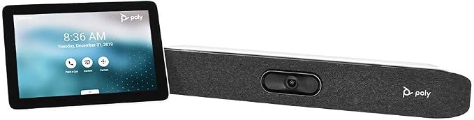 Polycom Poly Studio X30 All-in-One Video Bar TC8 8 w/Touch Control 4K Conferencing System 2200-86260-001 (Renewed)